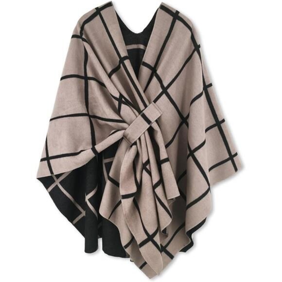 Moss Rose Women's‎ Shawl Wrap Poncho Ruana Cape Open Front Cardigan Shawls for - Picture 1 of 6